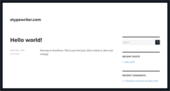 Desktop Screenshot of etypewriter.com