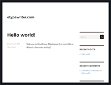 Tablet Screenshot of etypewriter.com